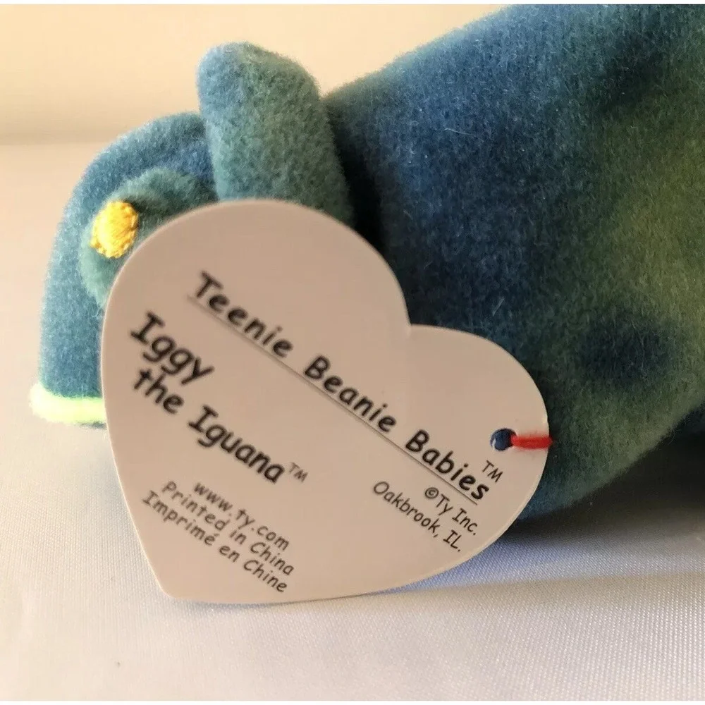 Ty Vintage Teenie Beanie Babies Iggy the Iguana McDonalds Happy Meal Toy Retired